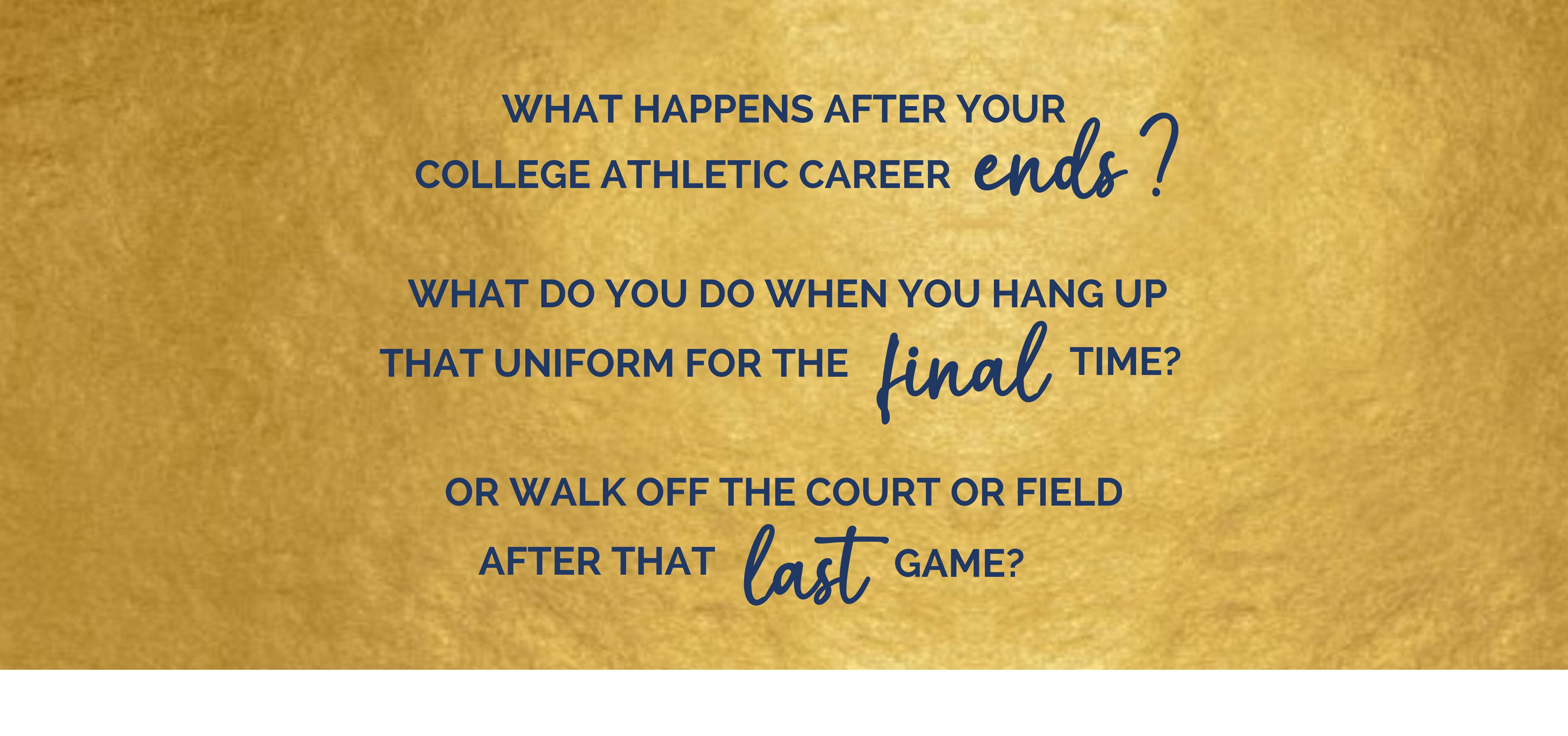 What happens after your athletic career_